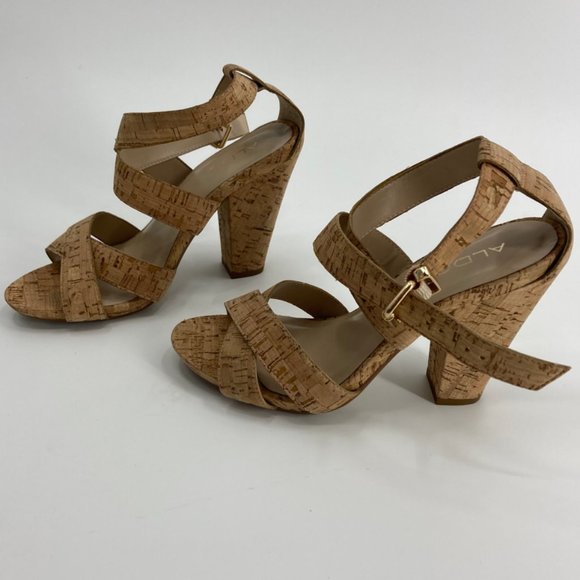 Aldo Shoes - ALDO Cork Heel Sandals for Spring / Summer